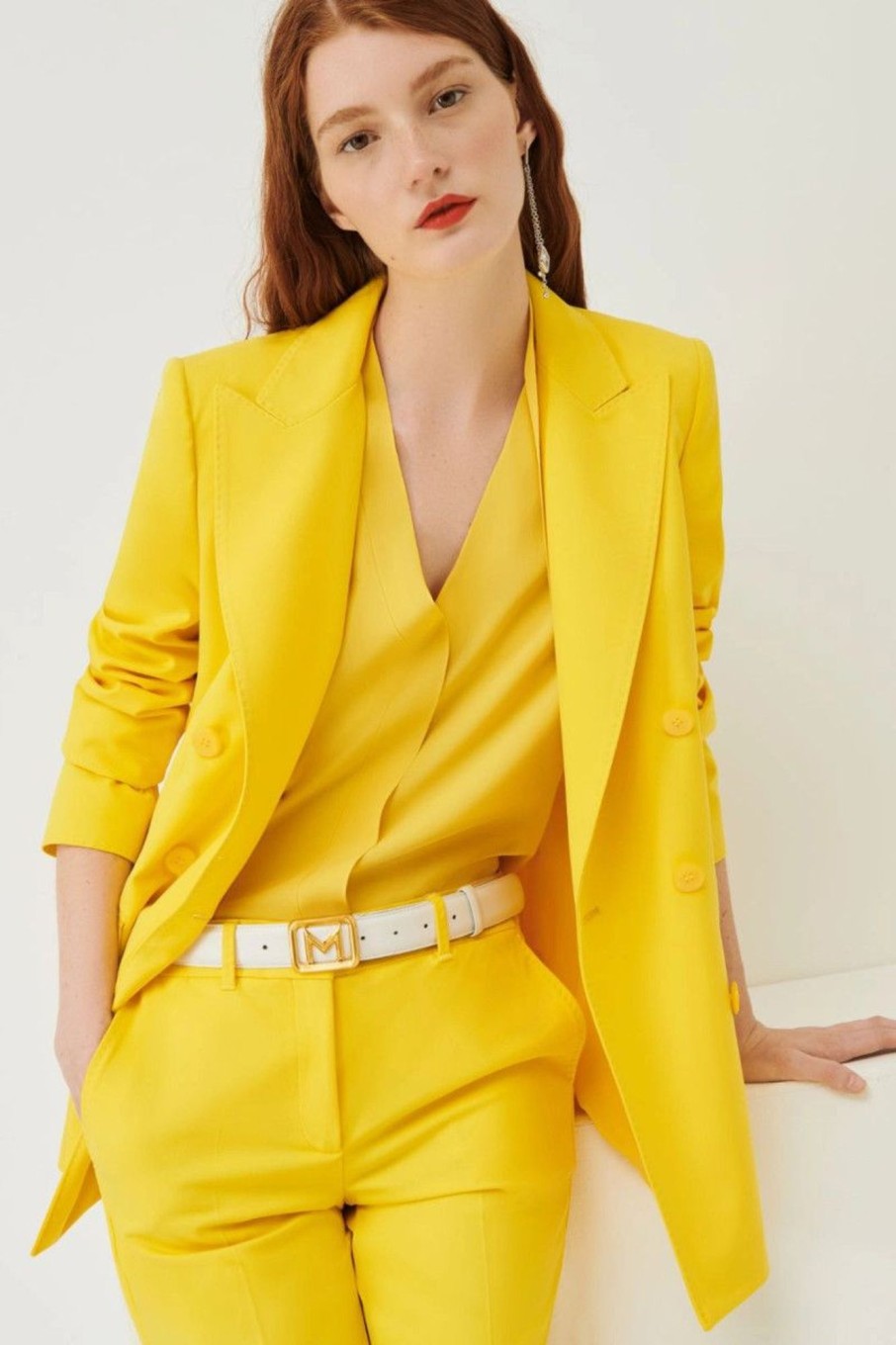 Donna Marella | Blazer Doppiopetto Donna Giallo