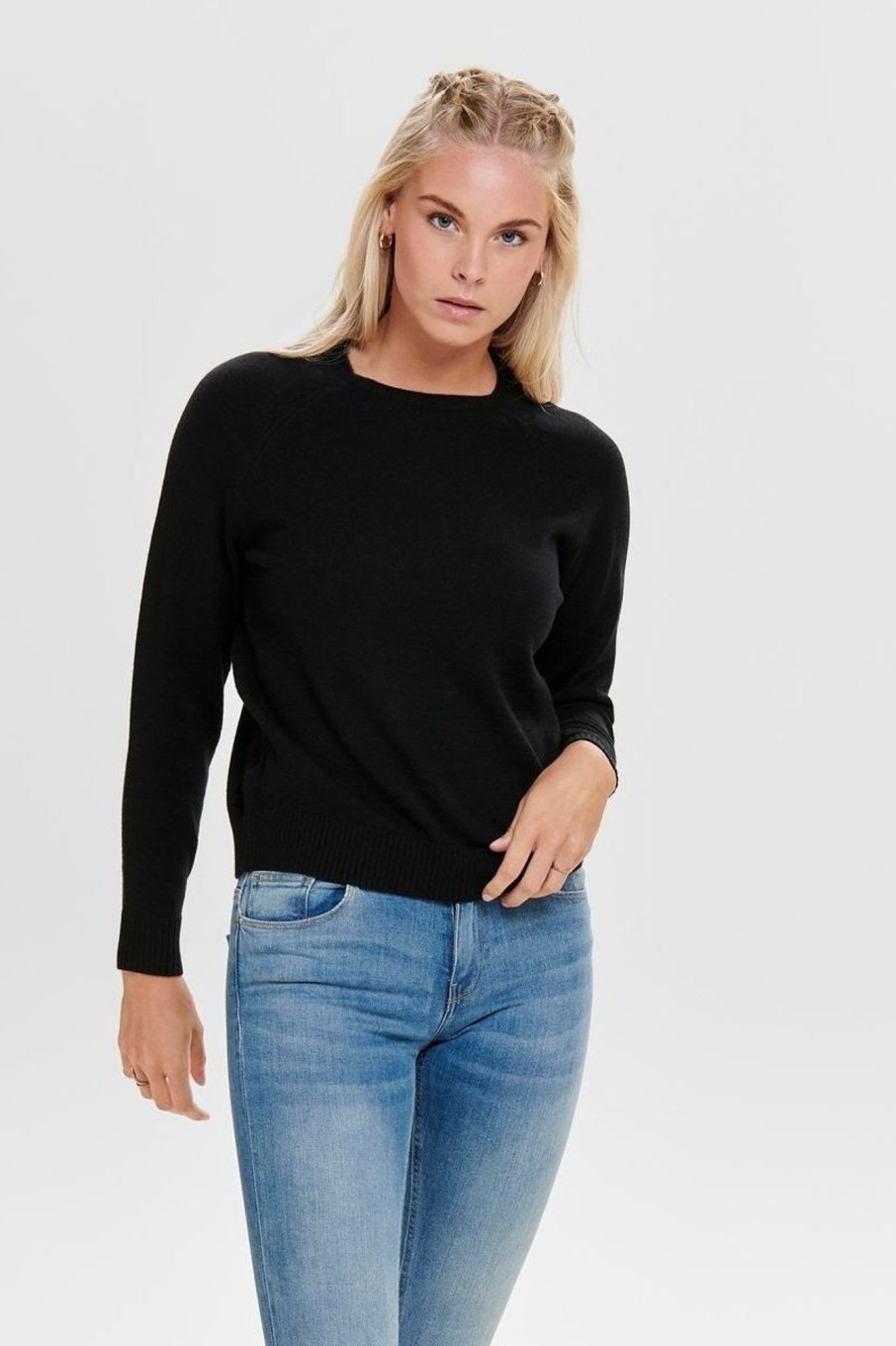 Donna Only | Pullover Girocollo Donna Nero