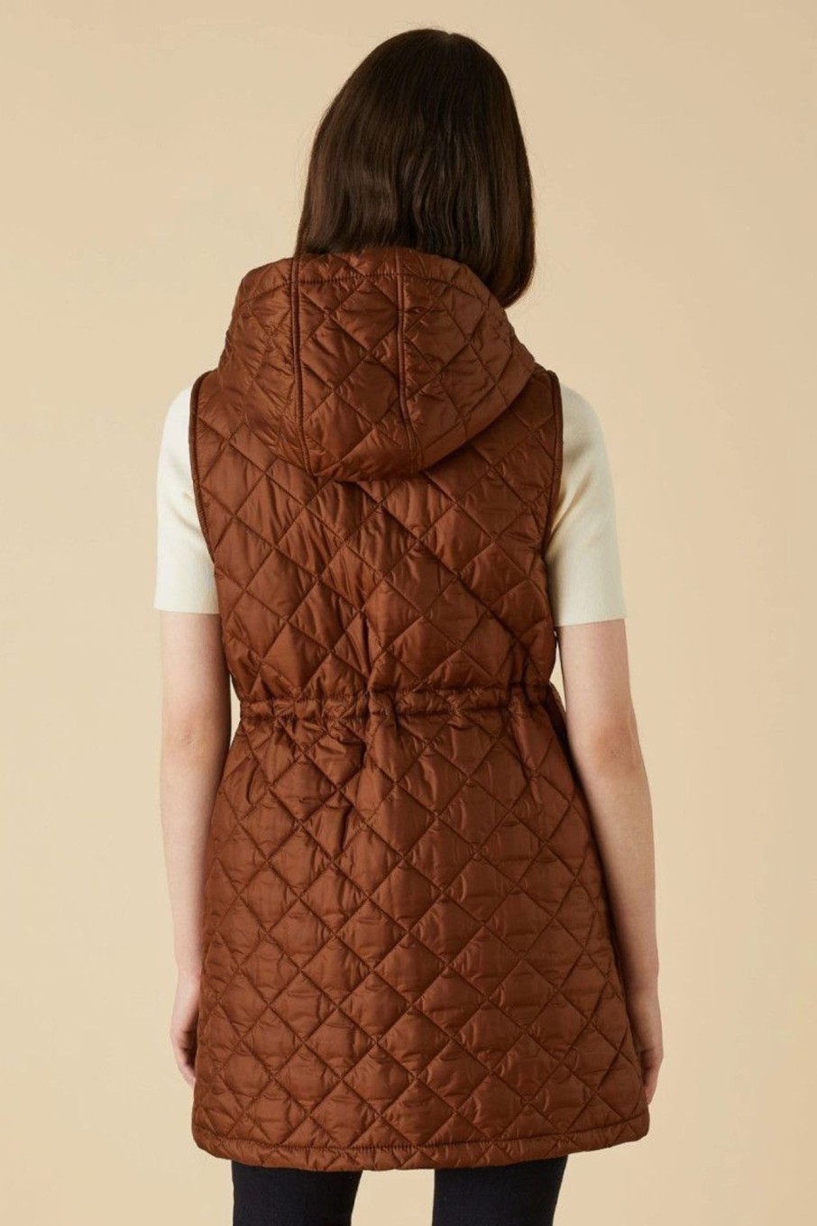 Donna Emme Marella | Gilet Trapuntato Donna Marrone