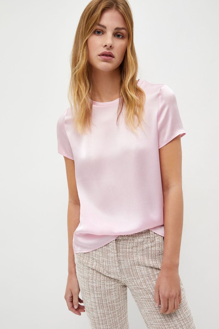 Donna Liu-jo | Blusa In Misto Seta Donna Rosa