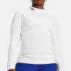 Donna Under Armour | Lupetto Coldgear® Authentics Mock Neck Da Donna Bianco