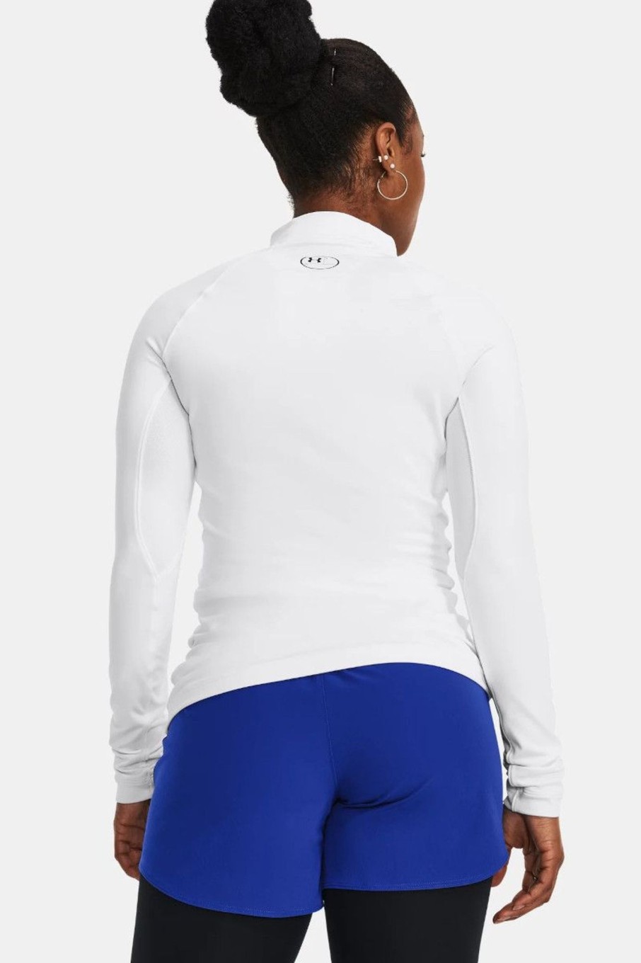 Donna Under Armour | Lupetto Coldgear® Authentics Mock Neck Da Donna Bianco