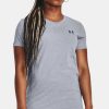 Donna Under Armour | Maglia A Maniche Corte Ua Sportstyle Left Chest Da Donna Grigio