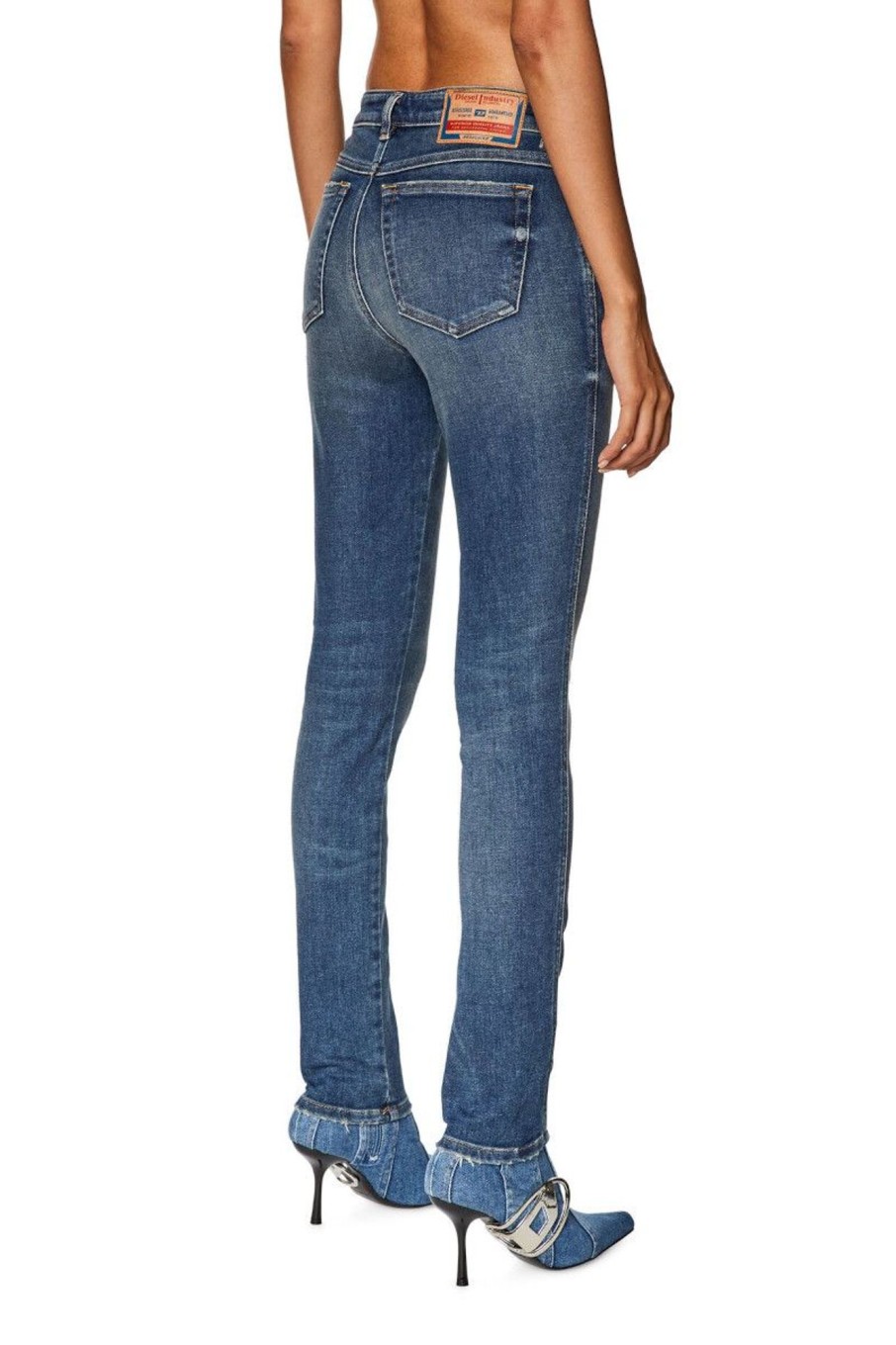 Donna Diesel | Jeans Skinny Vita Regular 2015 Babhila Donna Blu