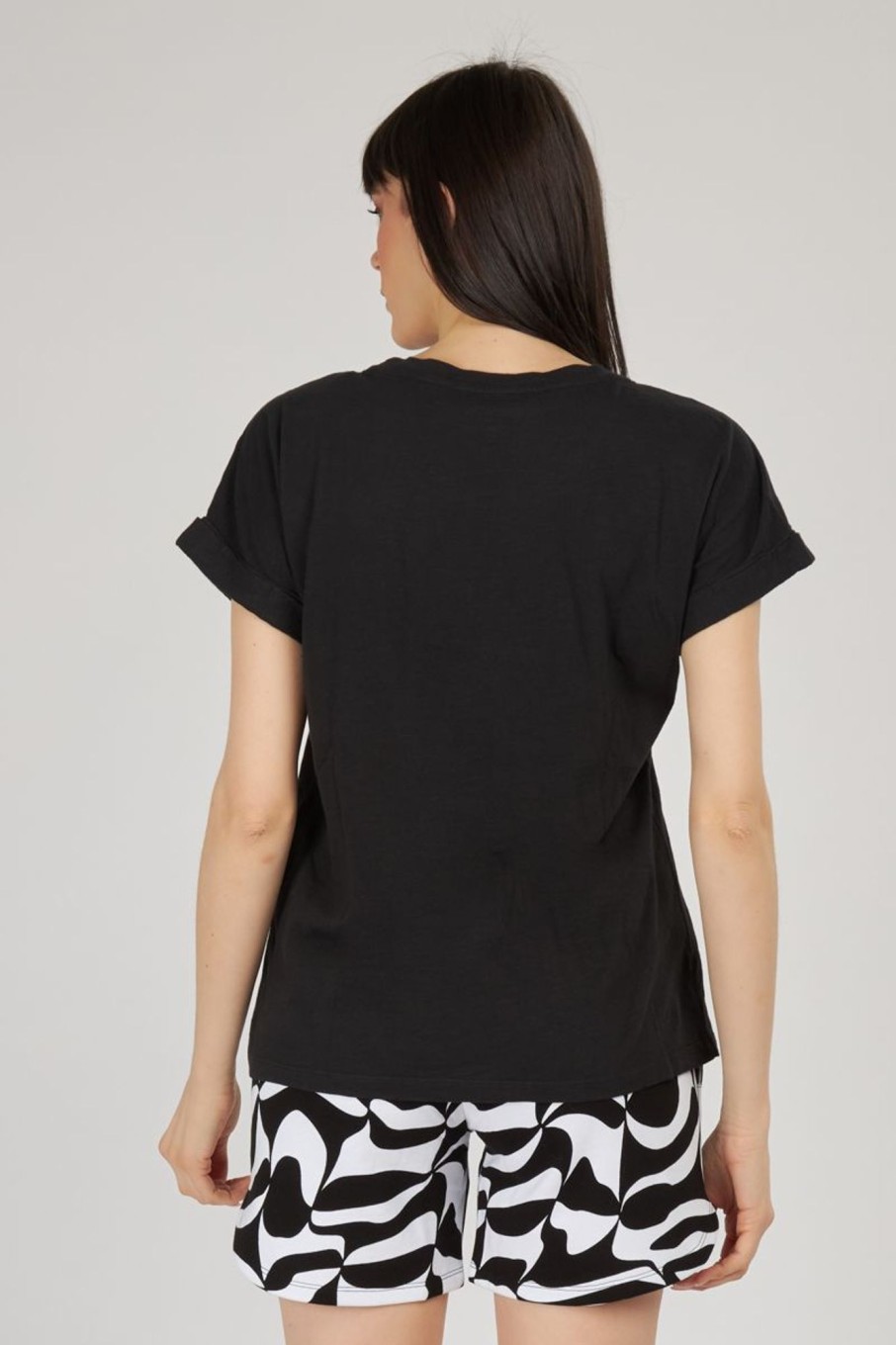 Donna Blauer Usa | Tshirt Donna Nero