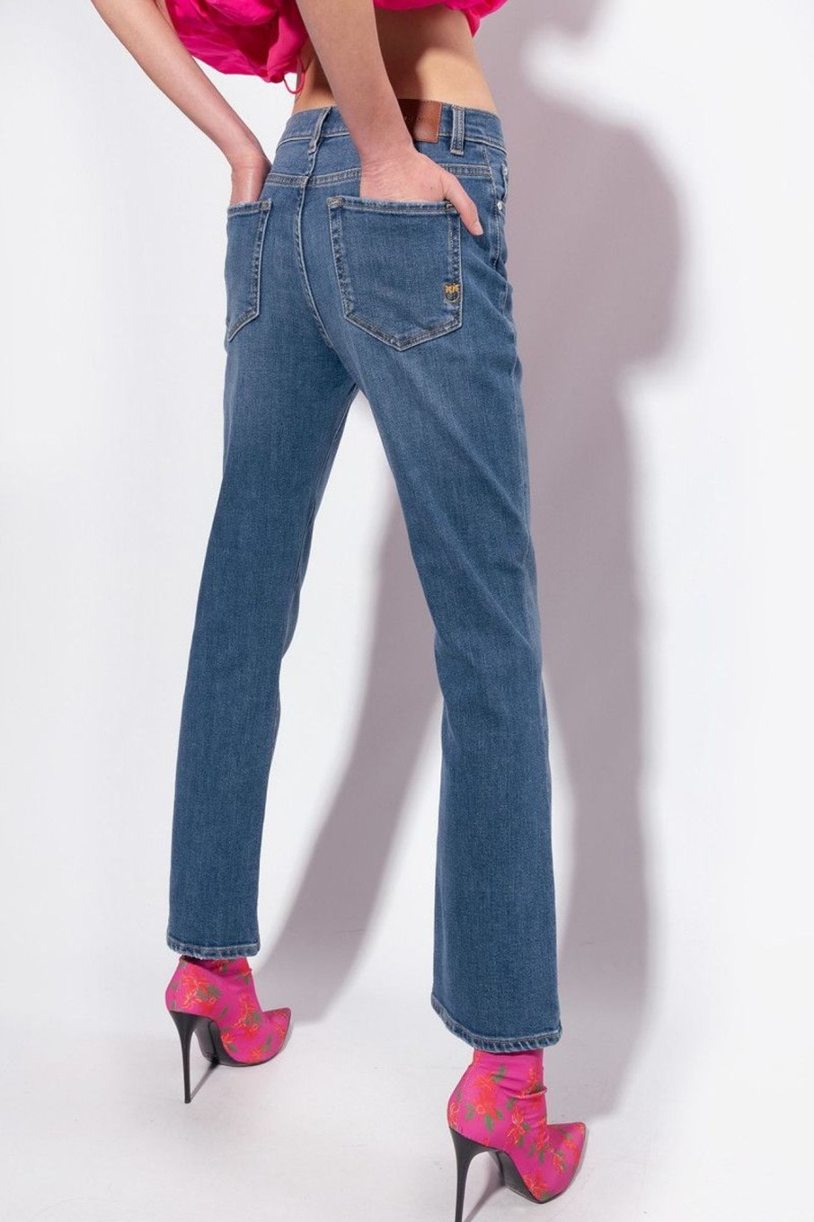 Donna Pinko | Jeans Bootcut Denim Stretch Donna Denim