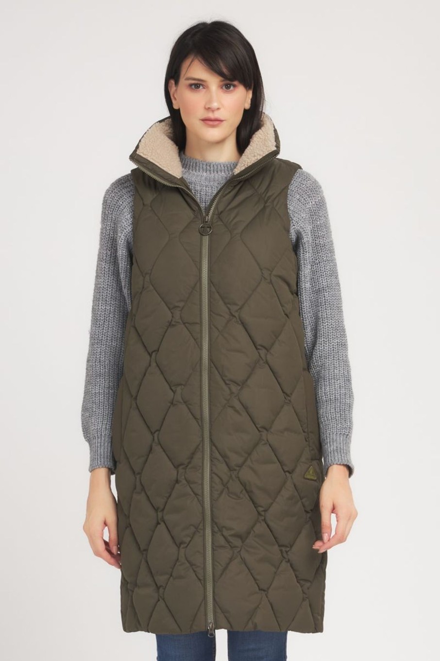 Donna Barbour | Gilet Donna Verde Oliva