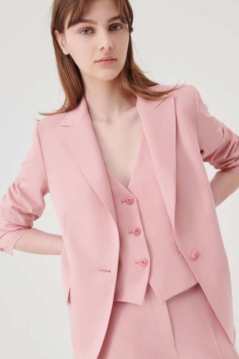 Donna Marella | Blazer Semiaderente Donna Rosa