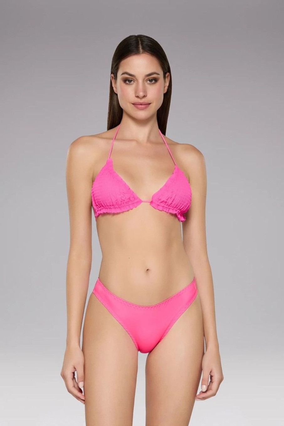 Donna F**k Bikini | Bikini Triangolo E Slip Brasiliana Fisso Butterfly Donna Fucsia