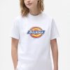 Donna Dickies | T-Shirt Con Logo Dickies Donna Bianco