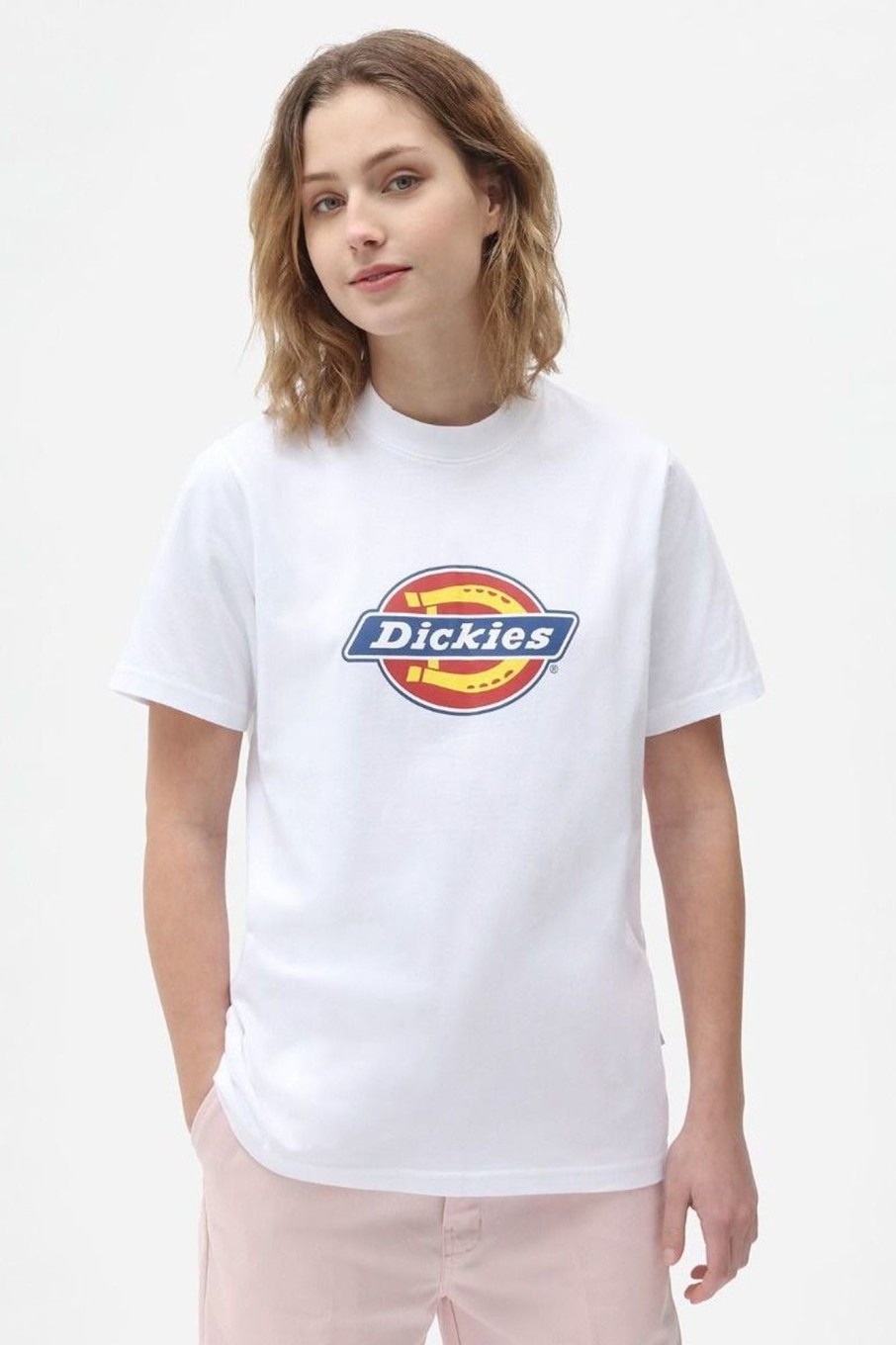 Donna Dickies | T-Shirt Con Logo Dickies Donna Bianco