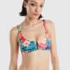 Donna Benetton Bikini | Brassiere Mare Con Stampa Floreale Donna Fantasia