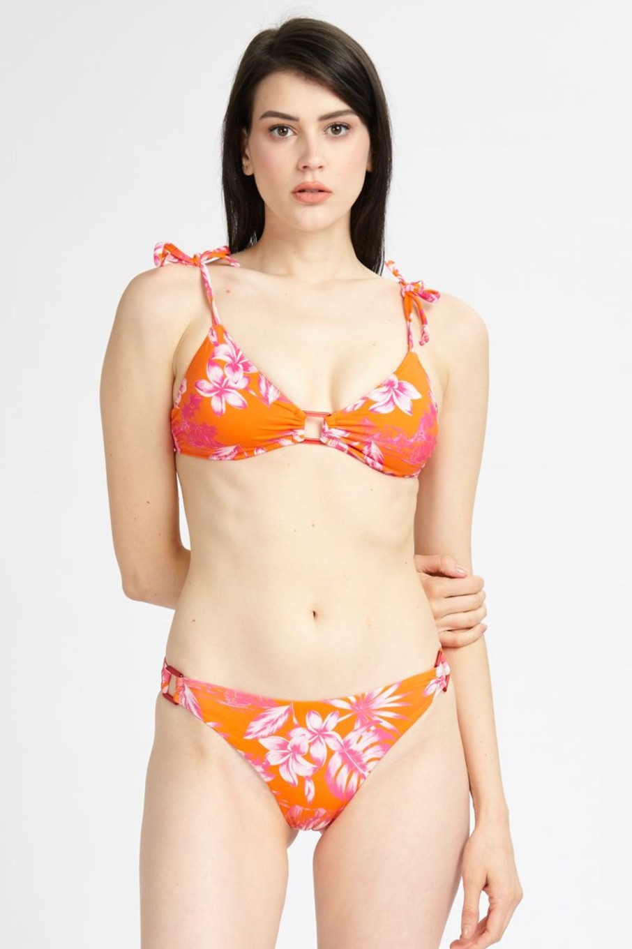 Donna Banana Moon Bikini | Bikini Stampa Tropicale Donna Arancione