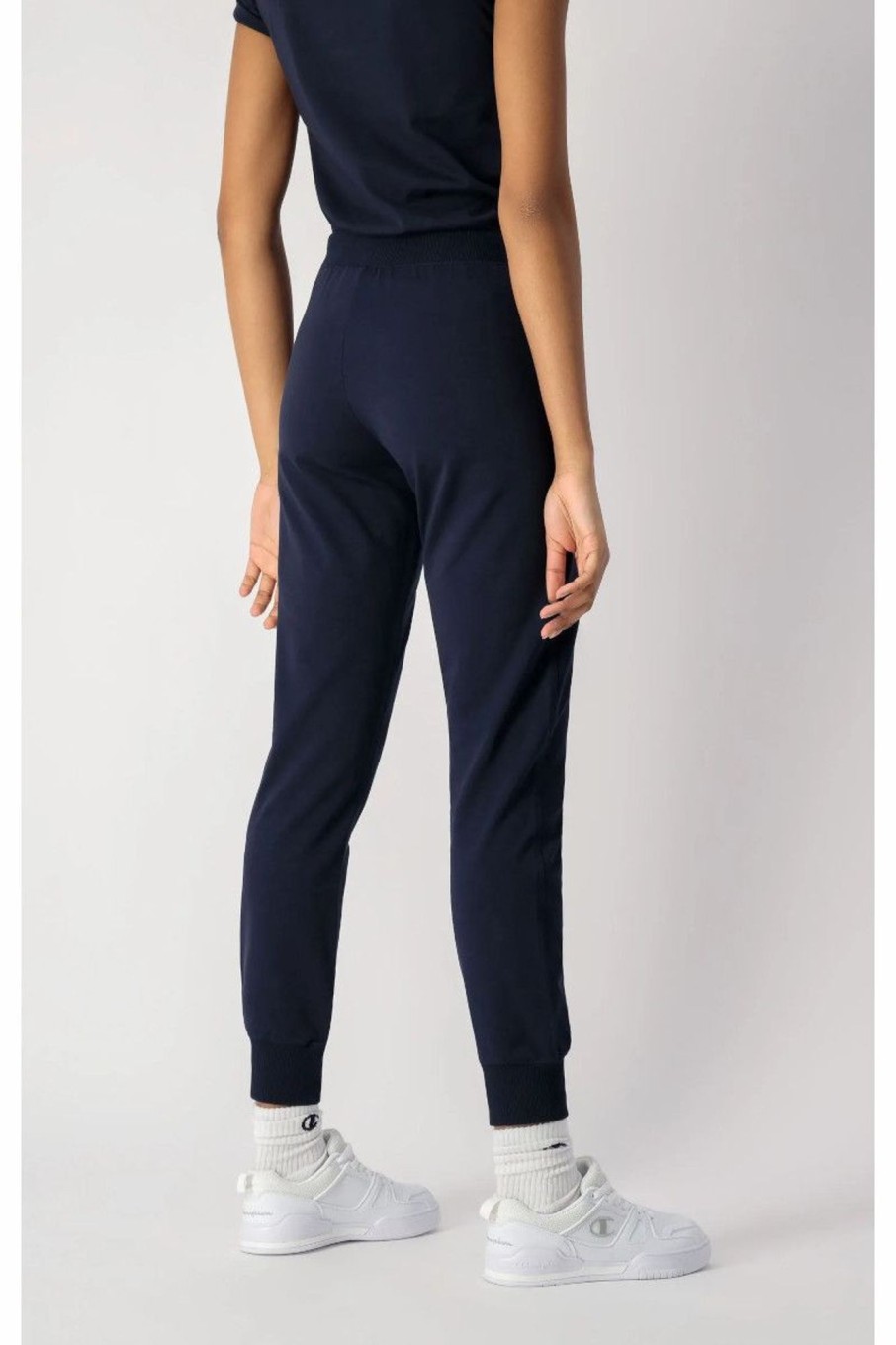 Donna Champion | Joggers In Cotone Elasticizzato Donna Blu