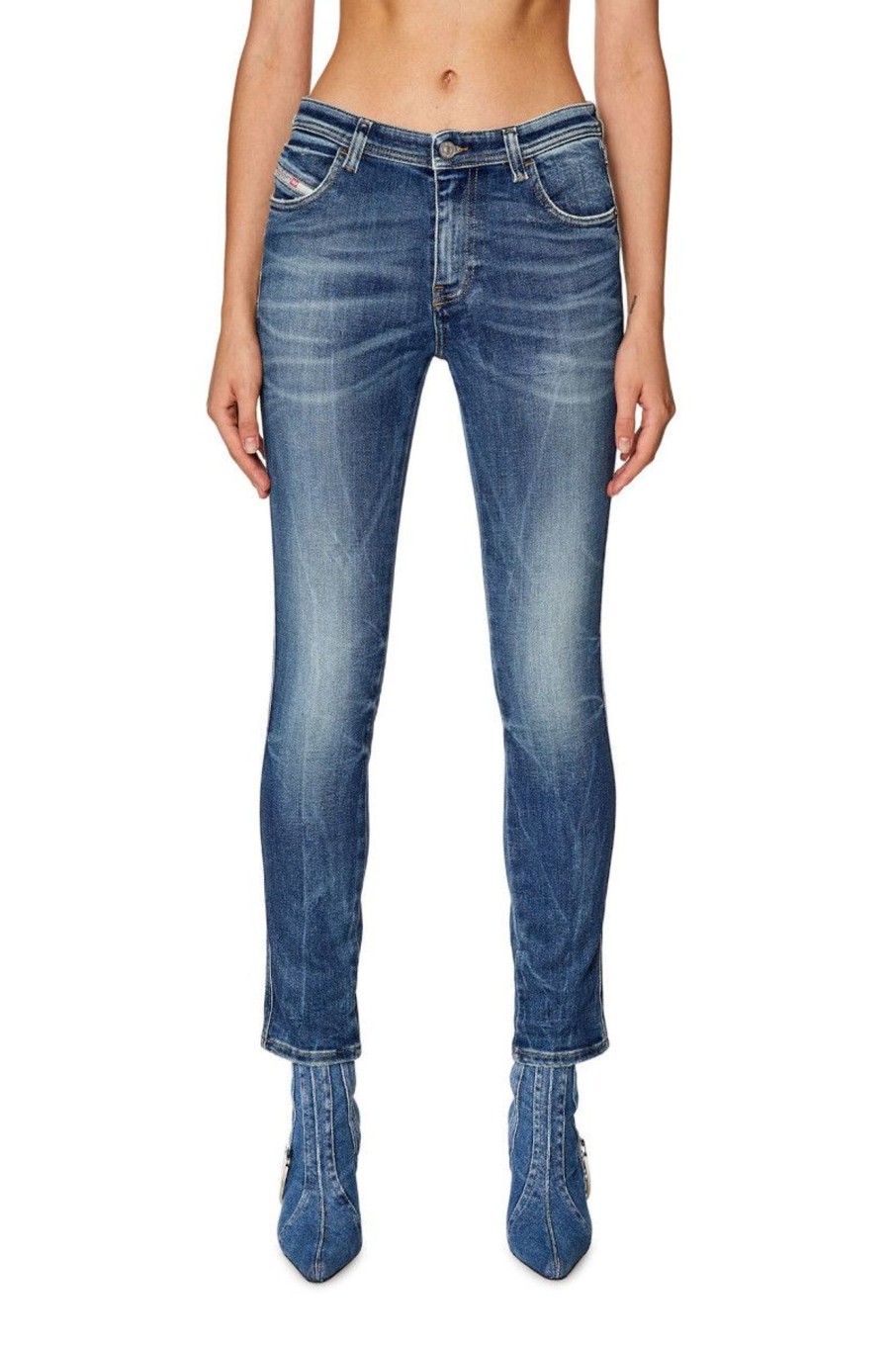 Donna Diesel | Jeans Skinny 2015 Babhila Donna Blu