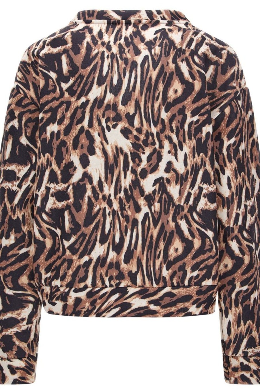 Donna Freddy | Felpa Comfort Fit Girocollo Stampa Macro Animalier Donna Fantasia