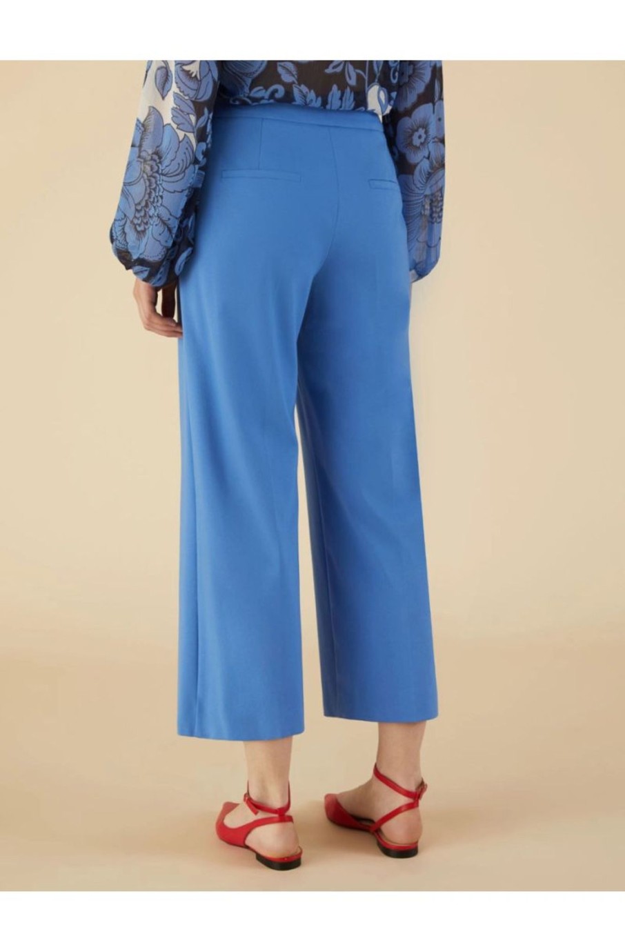 Donna Emme Marella | Pantaloni In Jersey Donna Azzurro