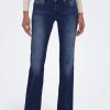 Donna Only | Jeans Wide Leg Vita Bassa L32 Donna Blu