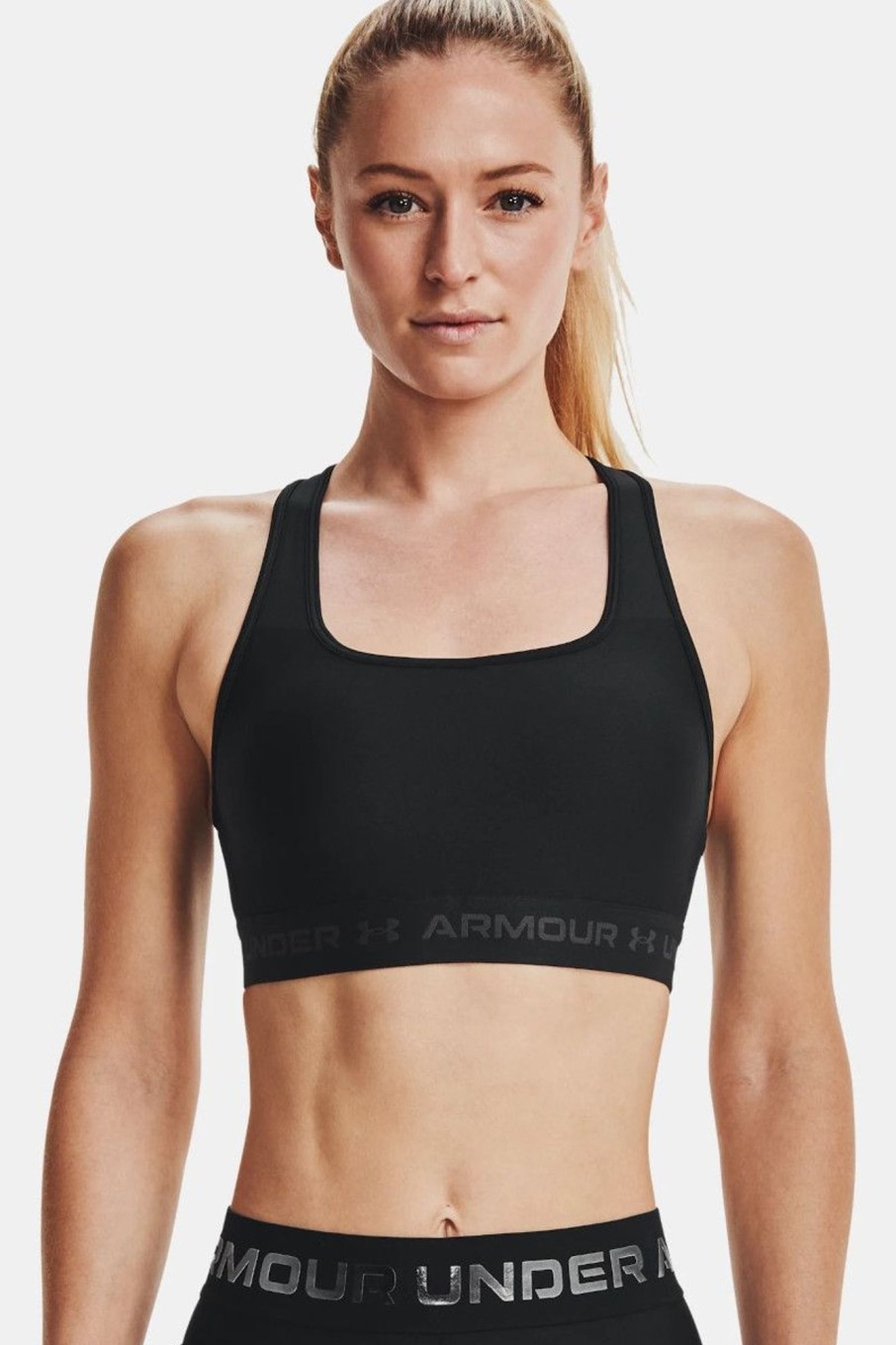 Donna Under Armour | Reggiseno Sportivo Ua Crossback Mid Da Donna Nero