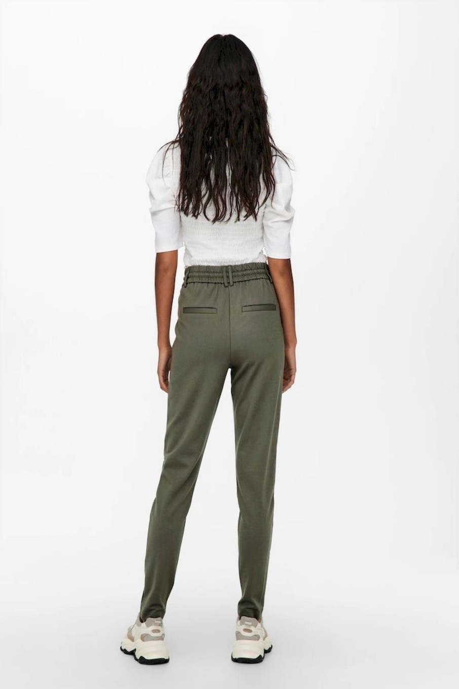 Donna Only | Pantalone Poptrash Donna Verde Oliva