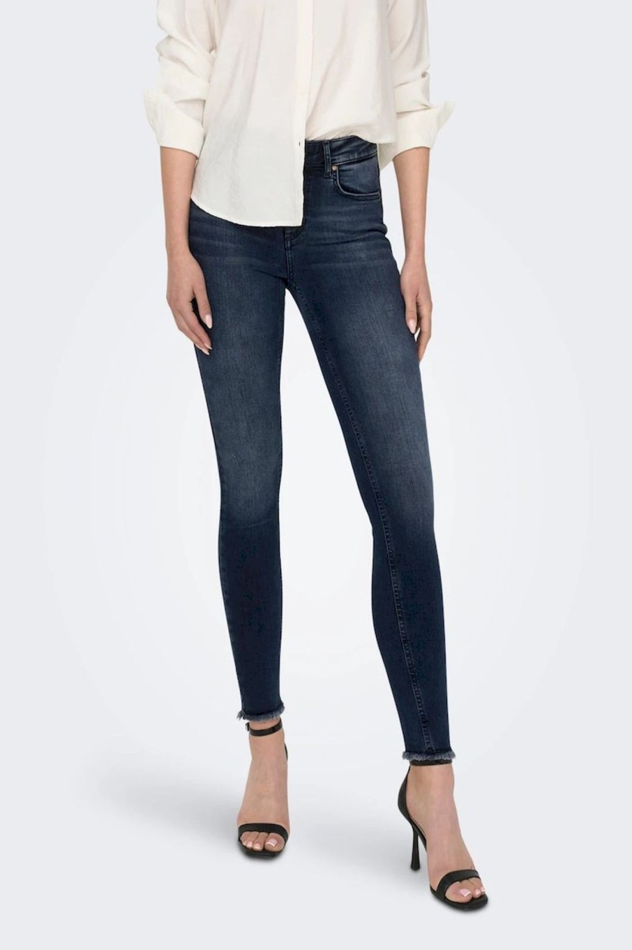 Donna Only | Onlblush Life Ankle Skinny Fit Jeans Donna Blu