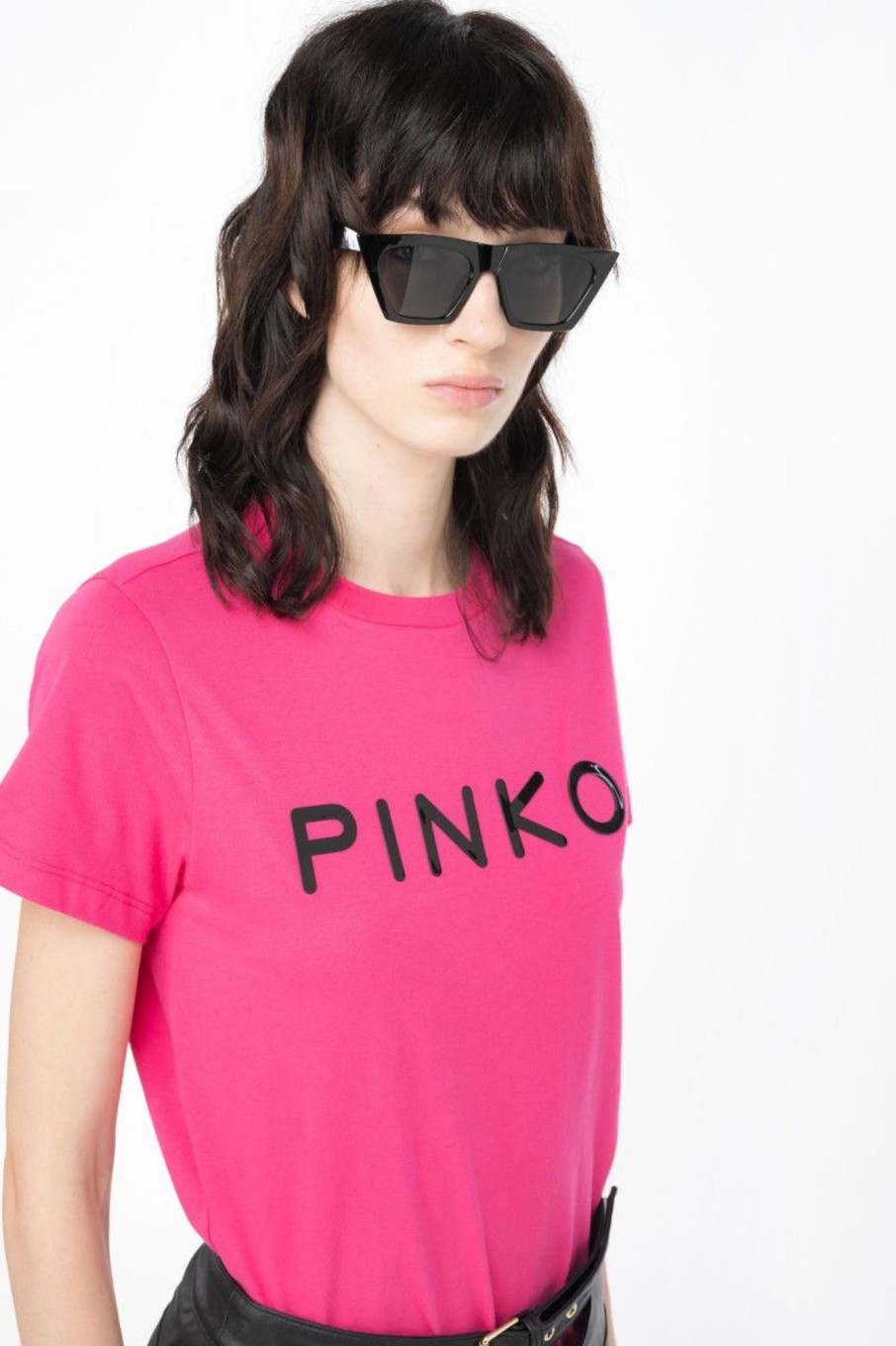 Donna Pinko | T-Shirt Stampa Donna Fucsia