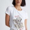 Donna Liu-jo | T-Shirt Con Stampa Donna Bianco