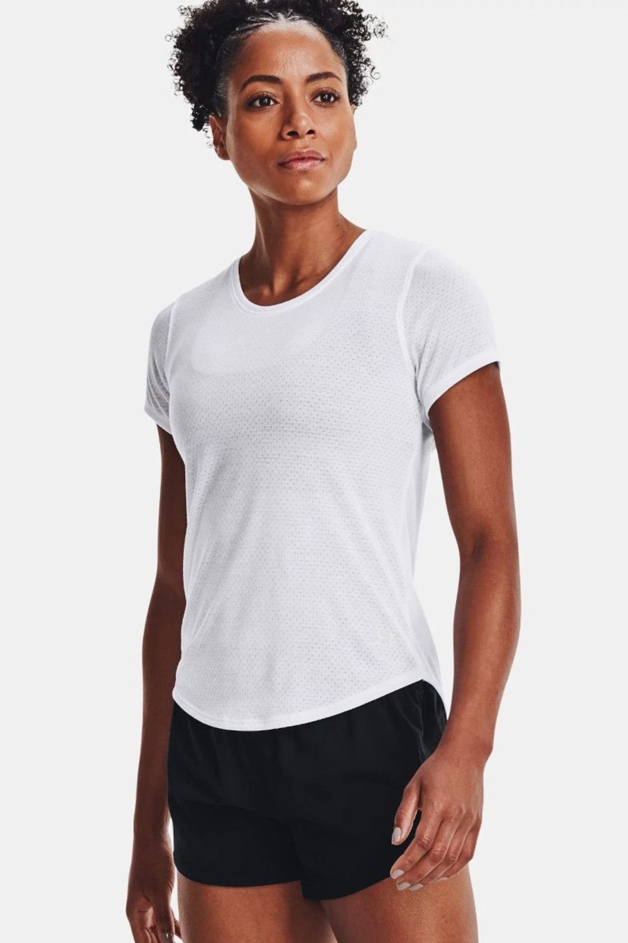 Donna Under Armour | Maglia A Manica Corta Ua Streaker Run Da Donna Bianco