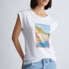 Donna Liu-jo | T-Shirt Ecosostenibile Amalfi Donna Bianco