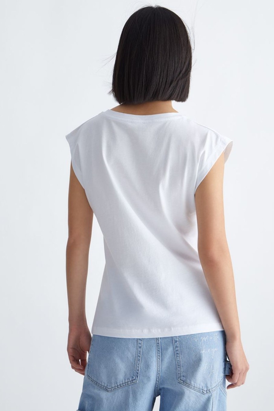 Donna Liu-jo | T-Shirt Ecosostenibile Amalfi Donna Bianco