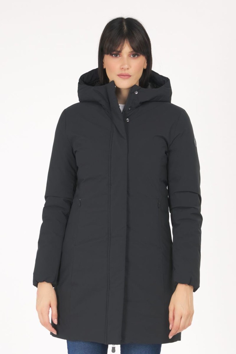 Donna Save The Duck | Parka Donna Nero