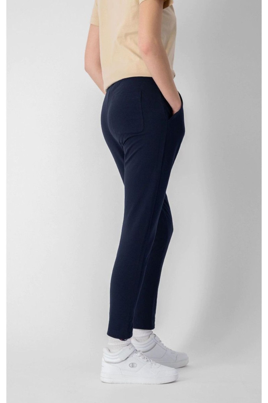 Donna Champion | Pantaloni Elasticizzati Con Logo Donna Blu