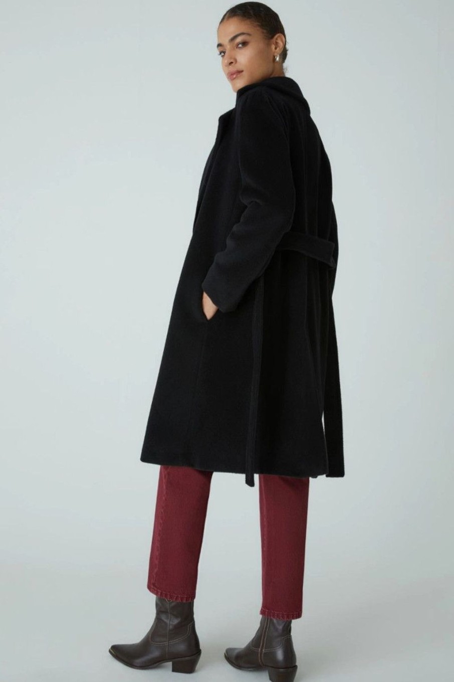 Donna Marella | Cappotto In Lana Donna Nero