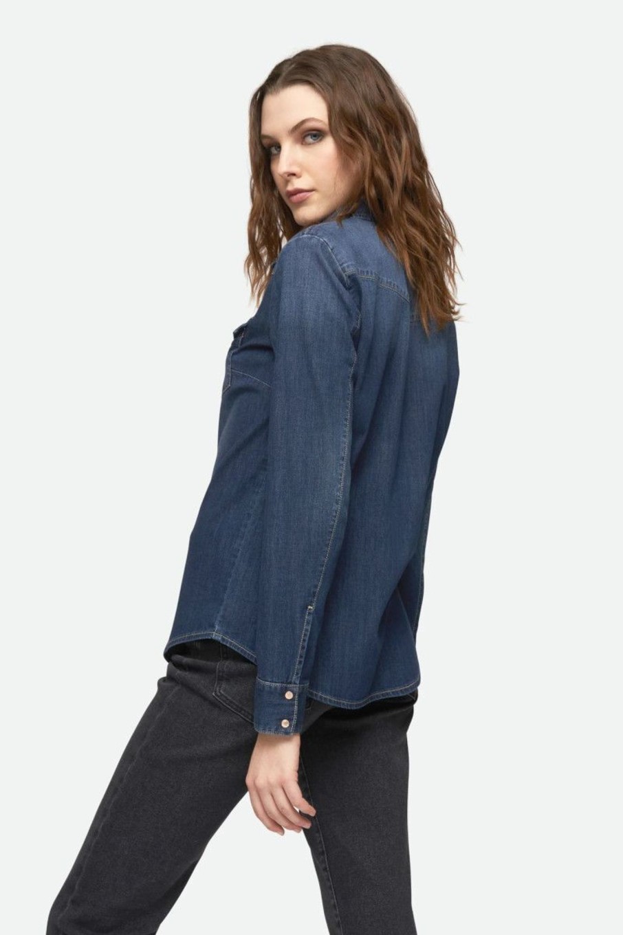 Donna GasJeans | Camicia In Denim Donna Blu