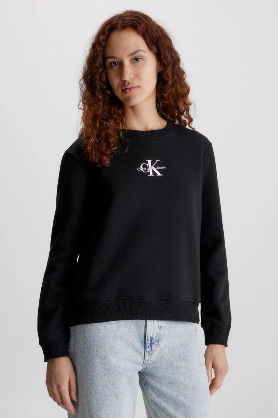 Donna Calvin Klein Jeans | Felpa Monogram Donna Nero