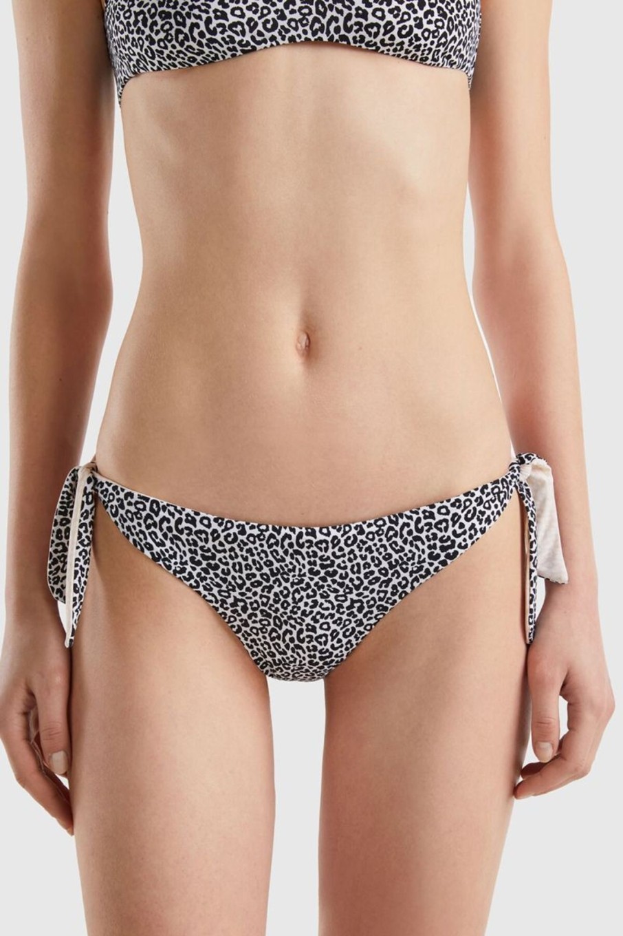 Donna Benetton Bikini | Slip Mare Reversibili Animalier Donna Fantasia