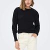 Donna Only | Pullover In Maglia Strutturato Donna Nero