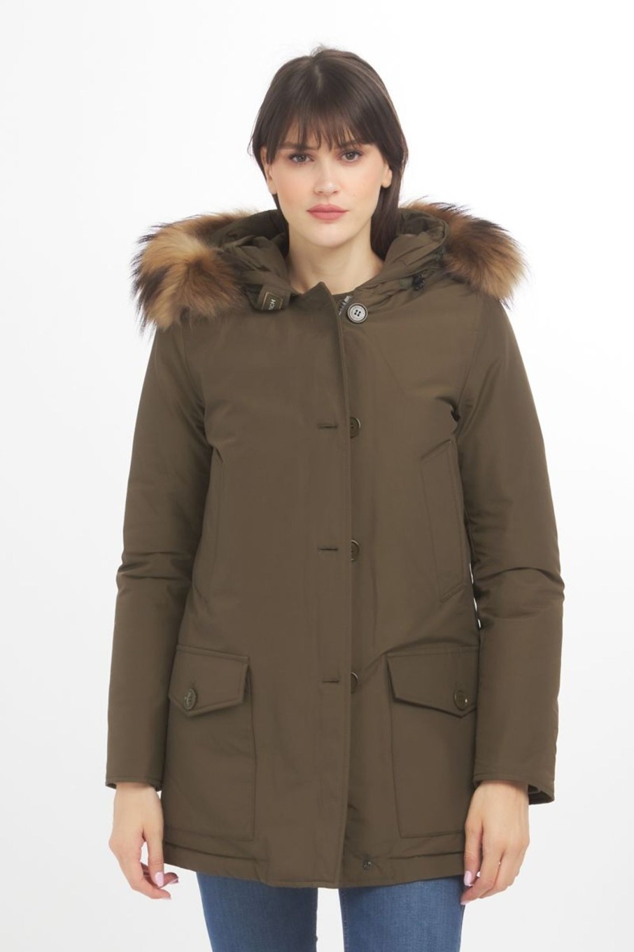 Donna Woolrich | Parka Donna Verde Oliva