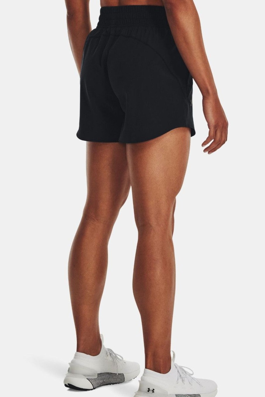 Donna Under Armour | Shorts Ua Flex Woven 13 Cm Da Donna Nero