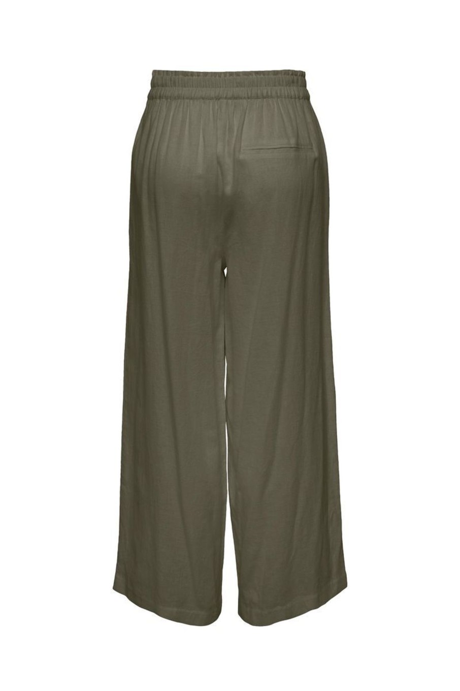 Donna Only | Pantaloni In Lino L32 Donna Verde Oliva