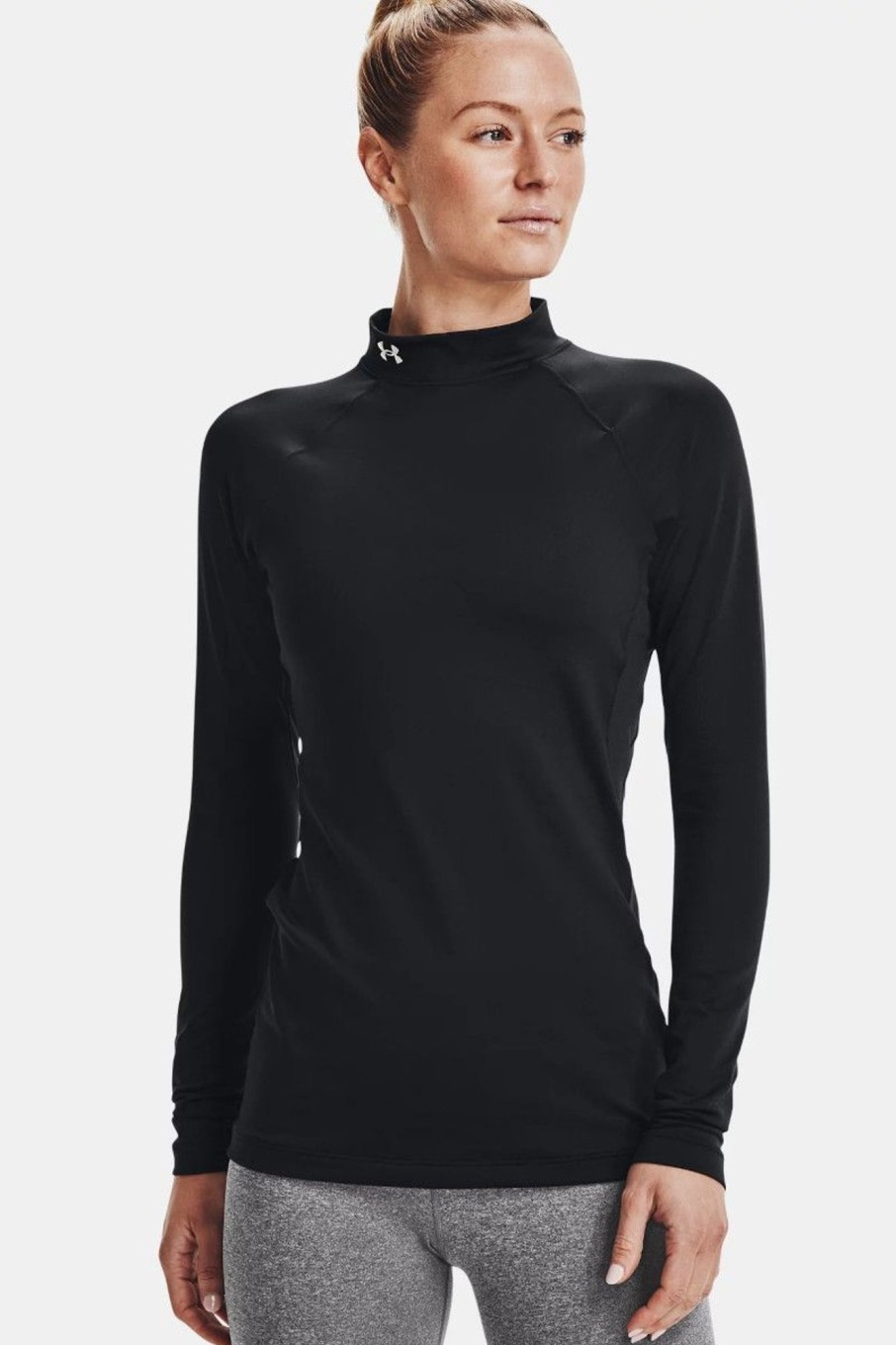 Donna Under Armour | Lupetto Coldgear® Authentics Mock Neck Da Donna Nero