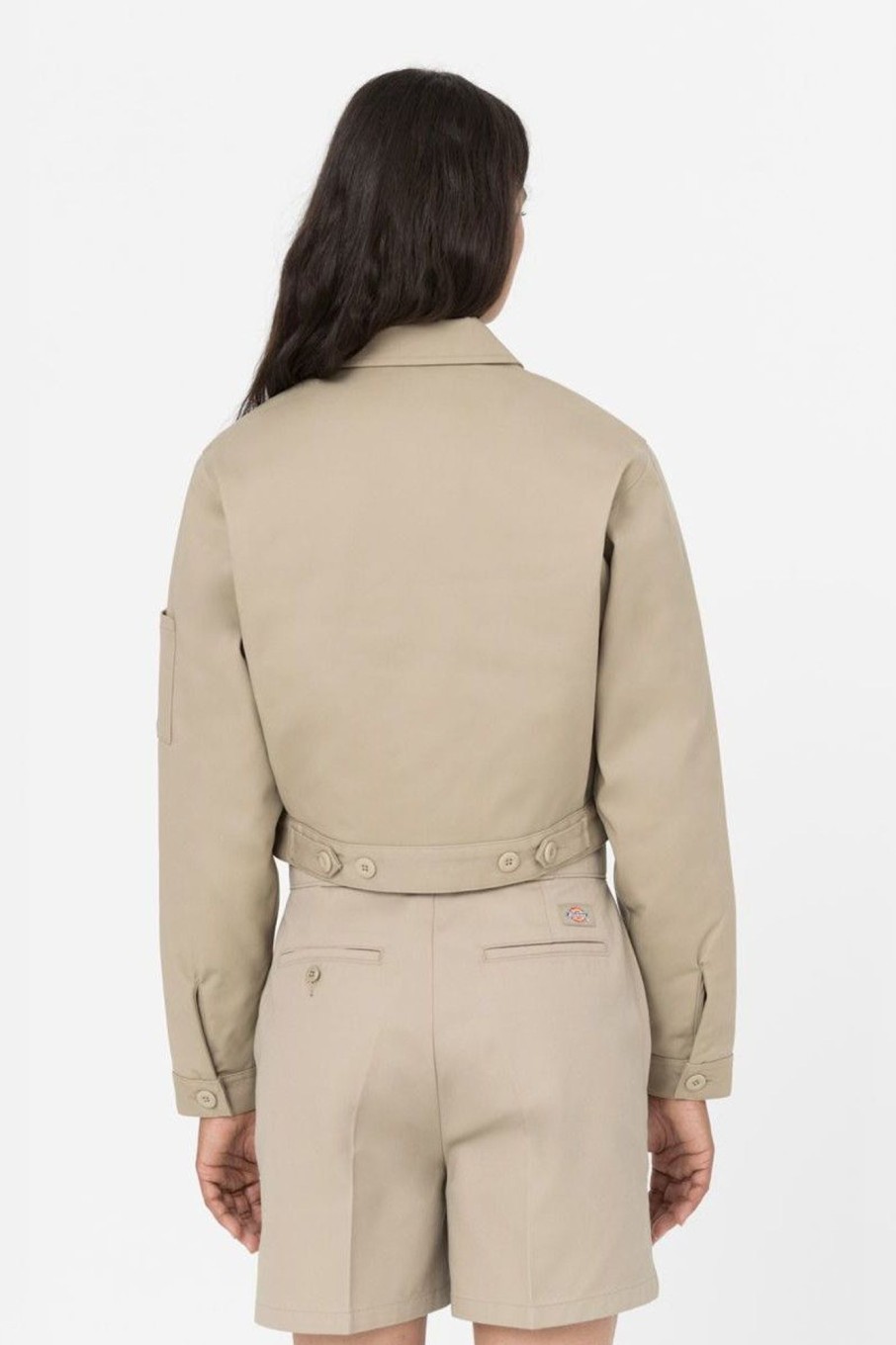 Donna Dickies | Giubbotto Foderato Corto Donna Beige