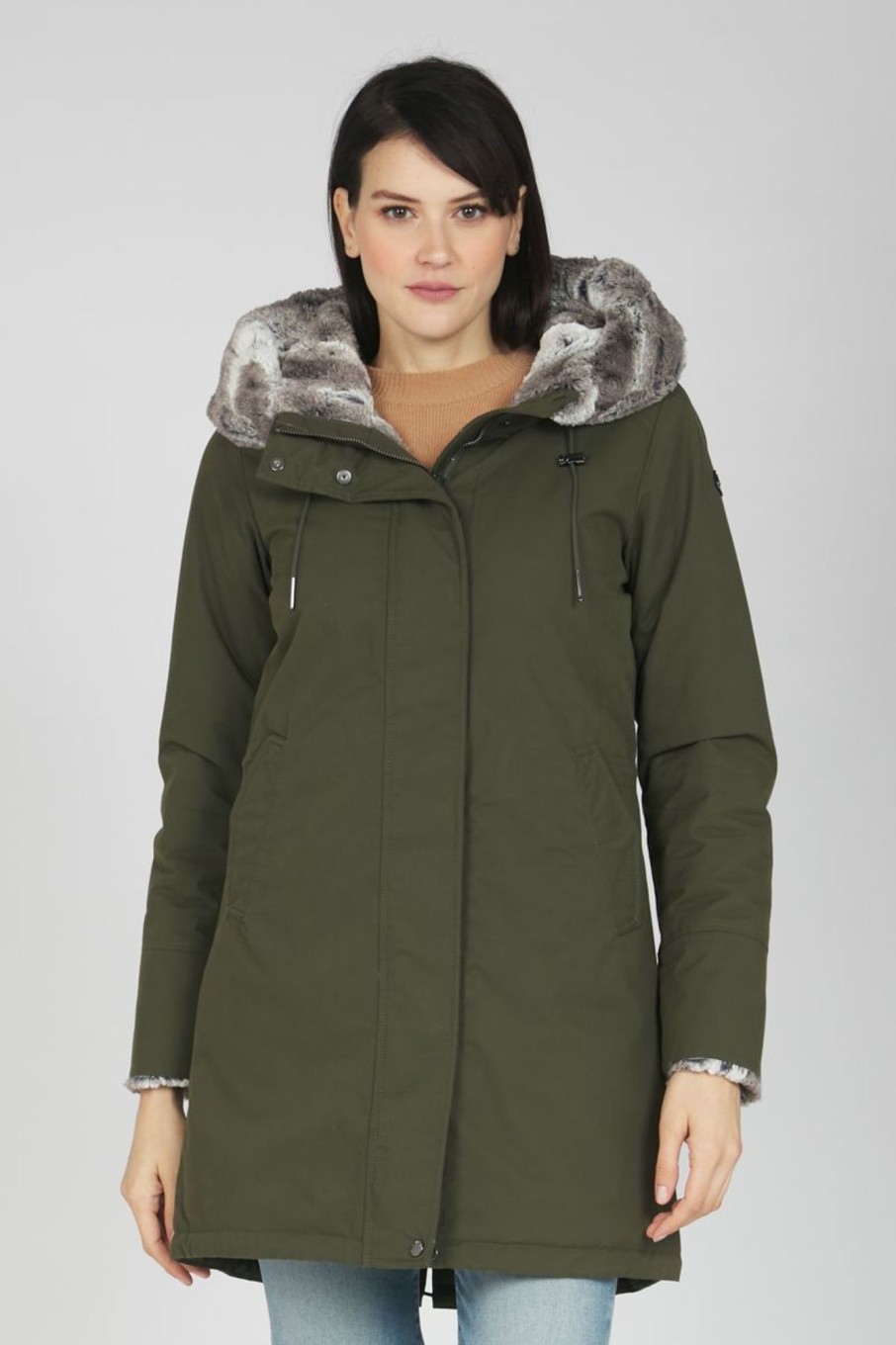 Donna Canadiens | Parka Donna Verde Oliva