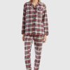 Donna Benetton | Pigiama Tartan In Flanella Donna Fantasia