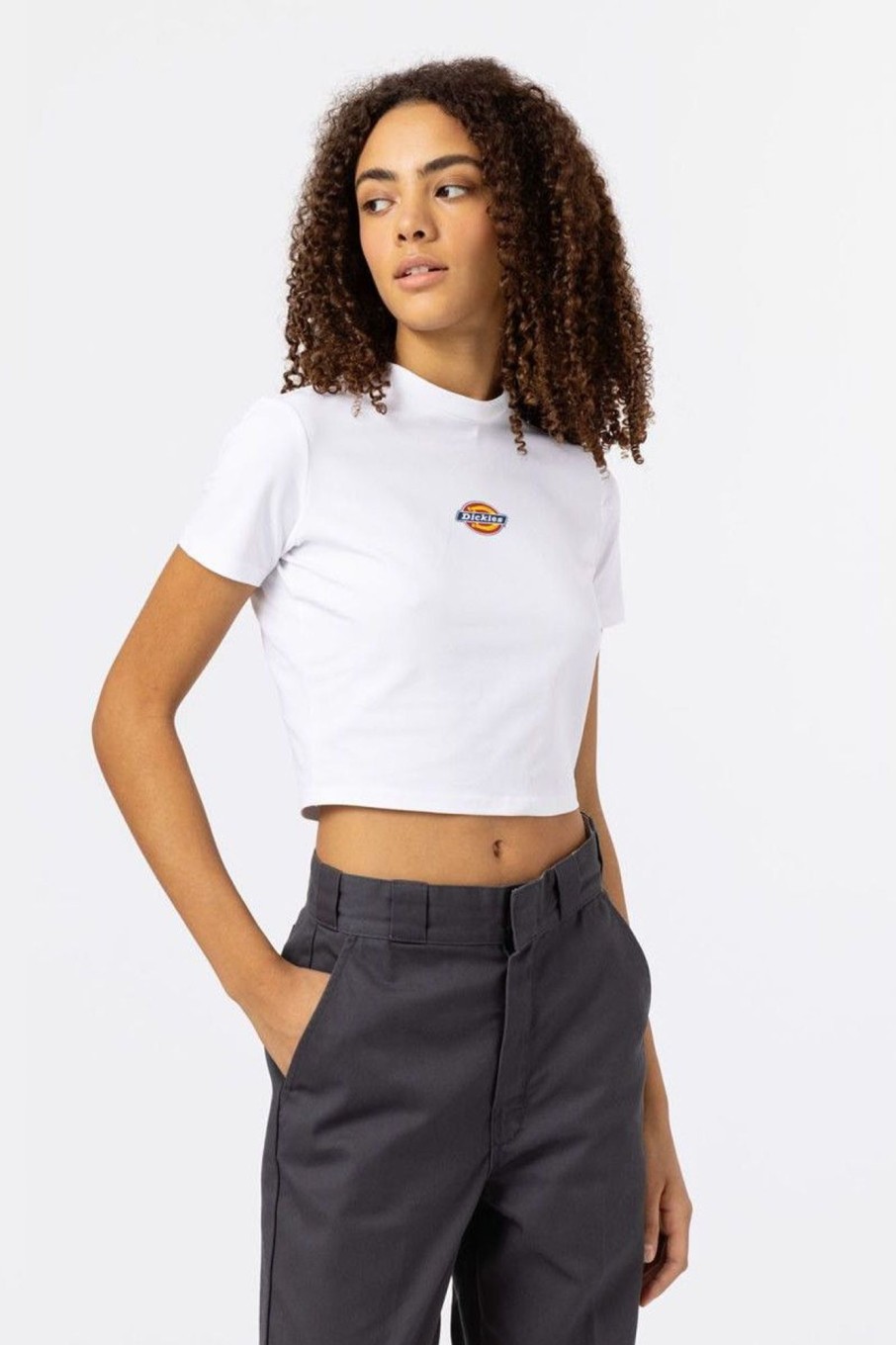 Donna Dickies | T-Shirt Maple Valley A Maniche Corte Donna Bianco