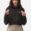 Donna Dickies | Felpa Con Cappuccio A Corto In Vita Oakport Donna Nero