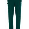 Donna Freddy | Pantaloni In Felpa Con Fondo A Polsino E Logo Glitter Donna Verde Petrolio