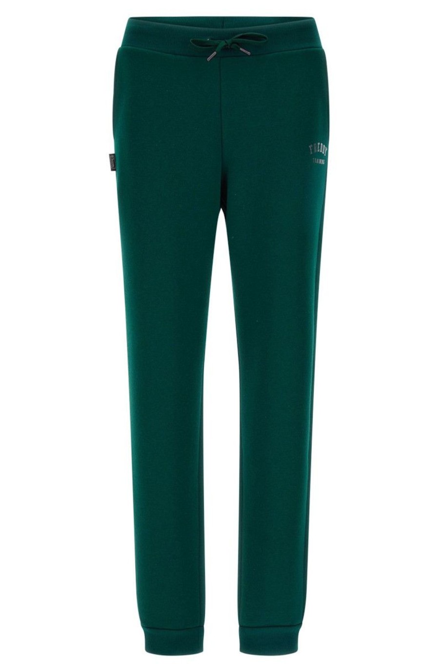 Donna Freddy | Pantaloni In Felpa Con Fondo A Polsino E Logo Glitter Donna Verde Petrolio