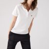 Donna Lacoste | Polo Classic Fit In Petit Pique Di Morbido Cotone Donna Bianco