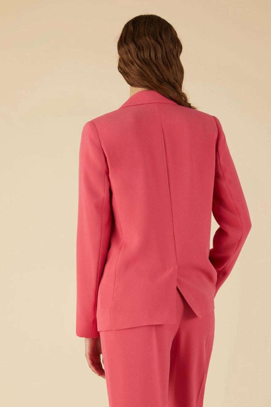 Donna Emme Marella | Blazer In Crepe Donna Corallo